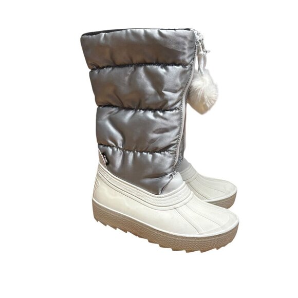 Pajar  Fay Tall Quilted Waterproof Silver Winter Boots US 7 NWOT - Picture 5 of 8